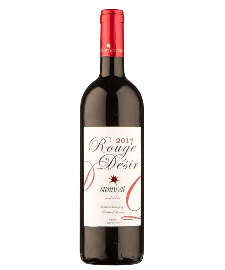 A bottle of lebanese red wine