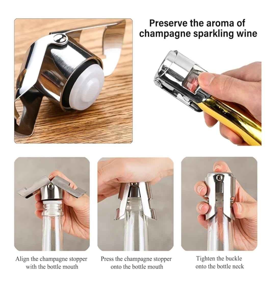 Champagne Bottle Stopper - InKnotts Wine Ltd