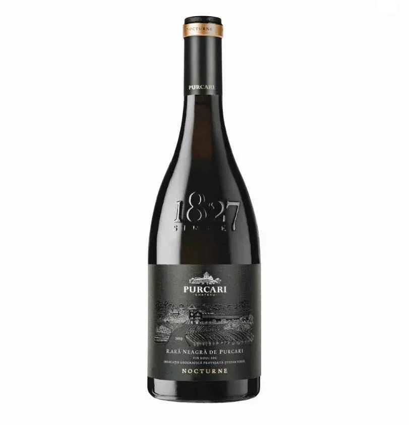 Purcari Rara Neagra de Purcari Nocturne Moldovan red wine bottle with black label