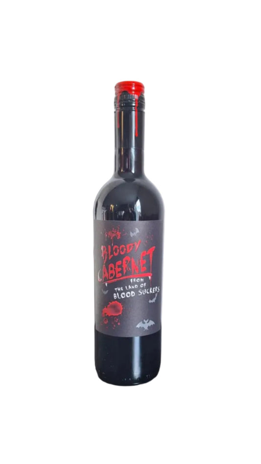 A bottle of Romania red wine Bloody Cabernet
