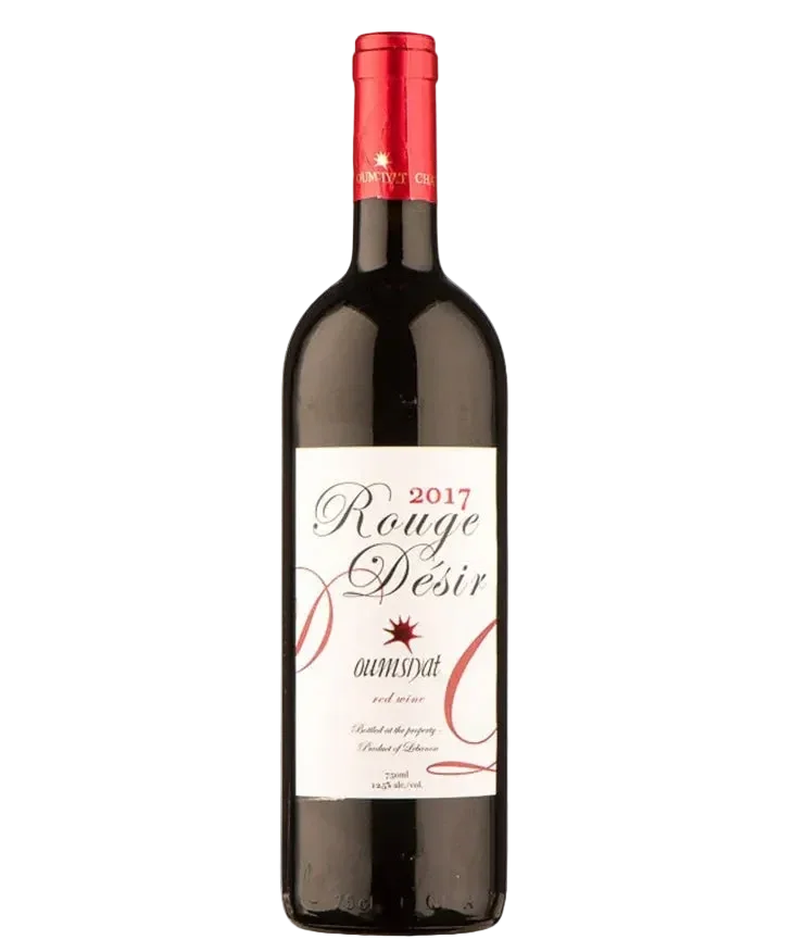 A bottle of lebanese red wine