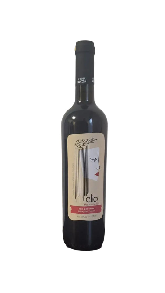 Bottle of Greek red wine