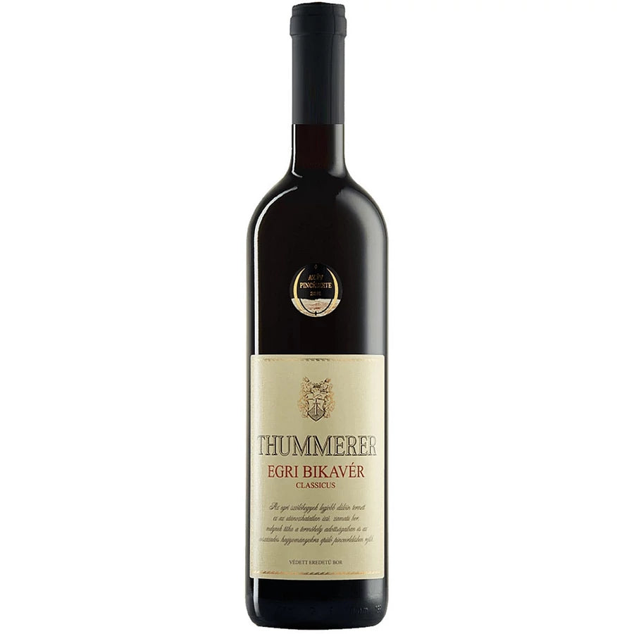 bottle of hungarian wine bull's blood